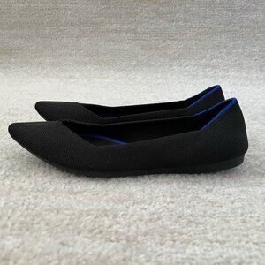 Rothy’s The Point Black Flats Shoes 6